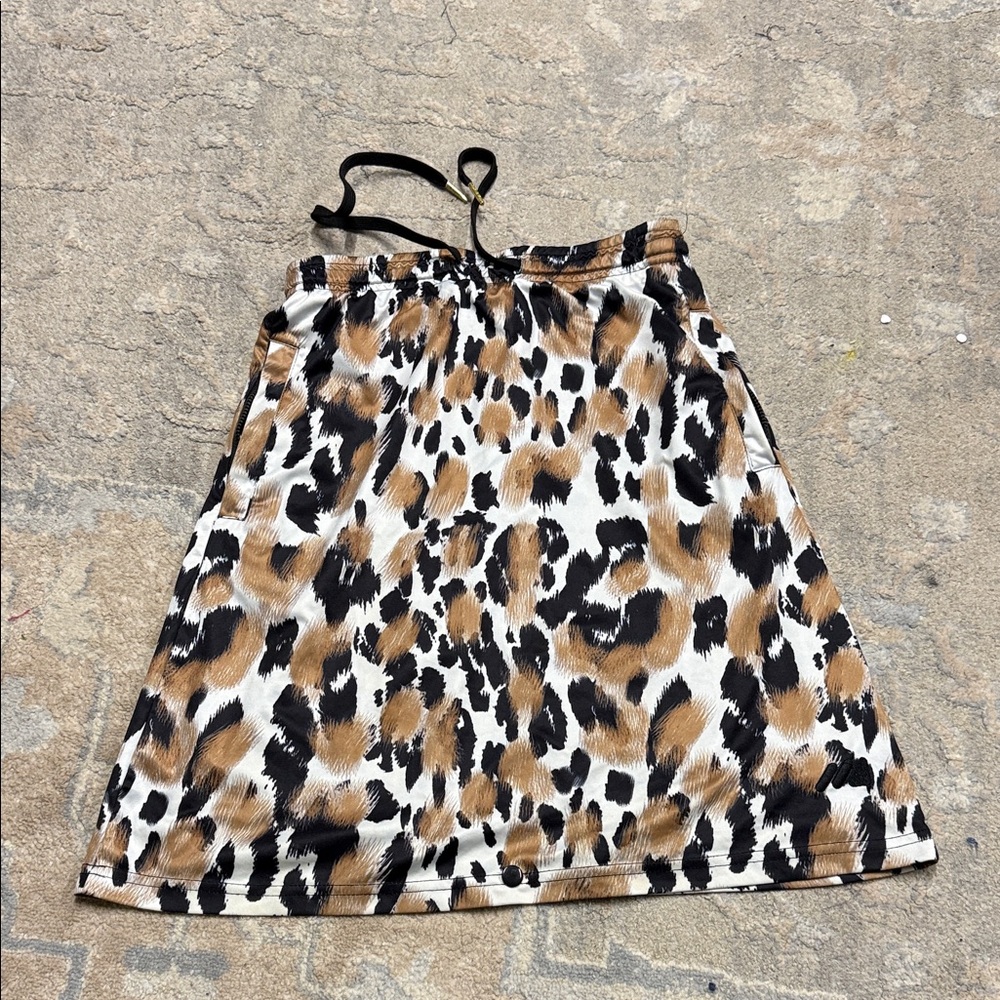 Leopard Print Women's swim Skort
